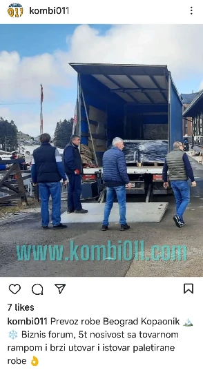 kamionski prevoz beograd kopaonik